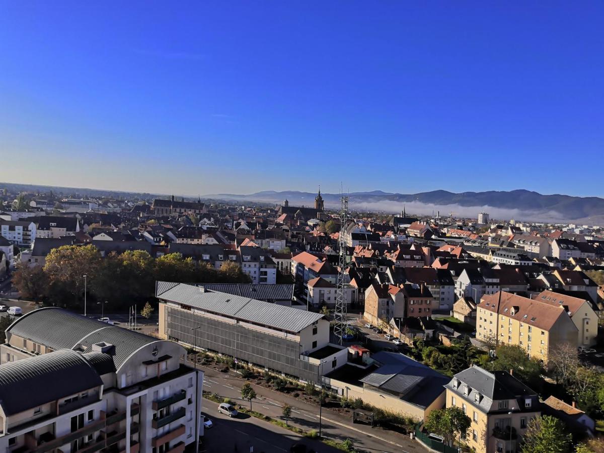 Bel Appartement Avec Vue Splendide Sur Toute La Ville De Colmar - Parking Gratuit 外观 照片