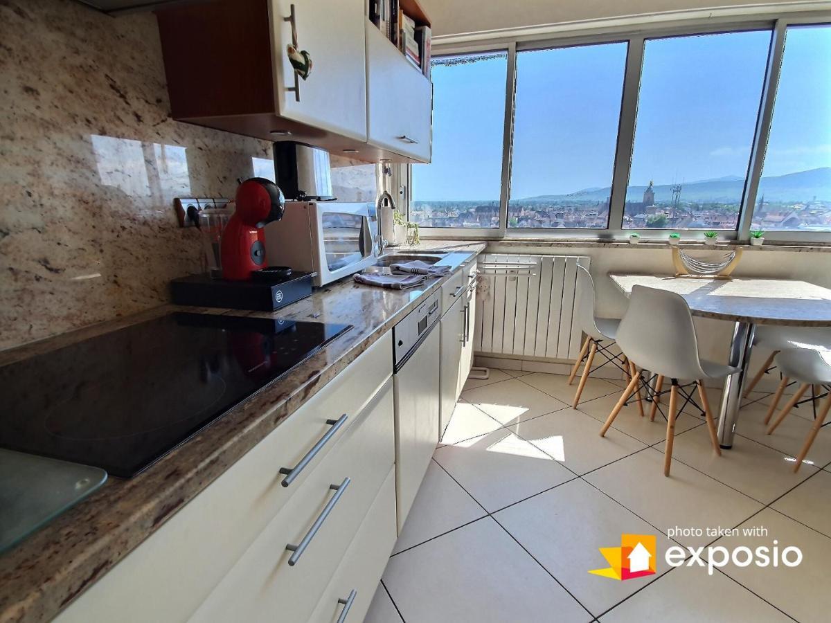 Bel Appartement Avec Vue Splendide Sur Toute La Ville De Colmar - Parking Gratuit 外观 照片