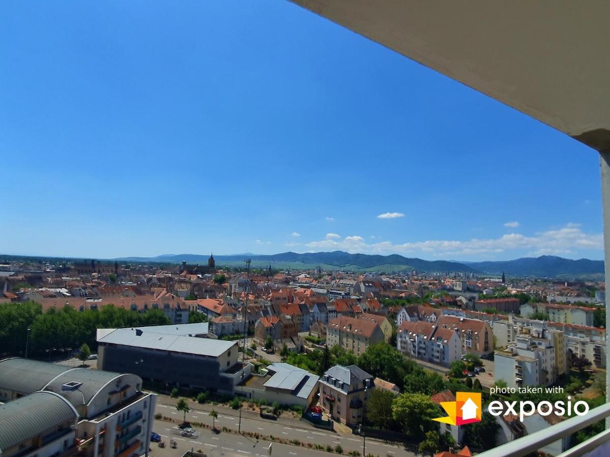 Bel Appartement Avec Vue Splendide Sur Toute La Ville De Colmar - Parking Gratuit 外观 照片